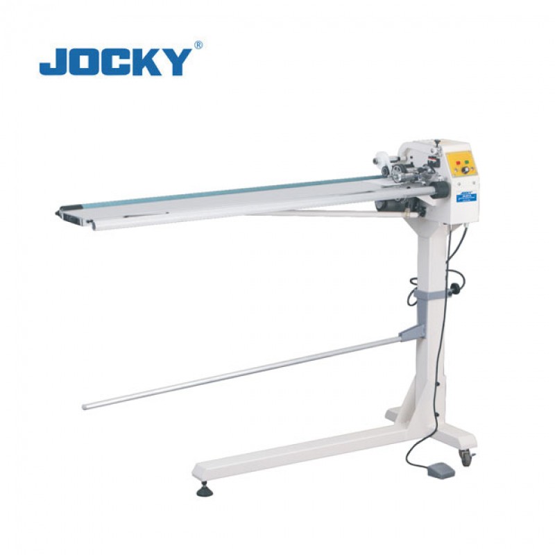 JK-933A Автоматическая машина для резки тканевой ленты, двойные лезвия, регулируемая скорость.
