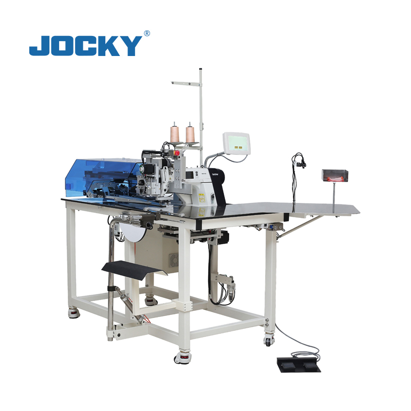 JK-A02 Máquina de coser con tapeta frontal Polo computarizada y completamente automática
