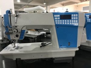 JK-S68-2S Máquina de coser computarizada de pespunte, con motor de doble paso, recortador automático y panel táctil
