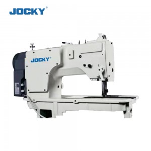 JK845ND Direct drive double needle sewing machine, with small hook, split needle bar