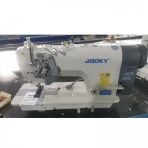 JK845ND Direct drive double needle sewing machine, with small hook, split needle bar
