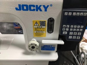 Máquina de coser industrial automática de doble aguja JK8752E