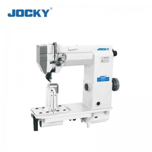 JK9920 Double needle post bed sewing machine with wheel feed needle feed and driven roller presser