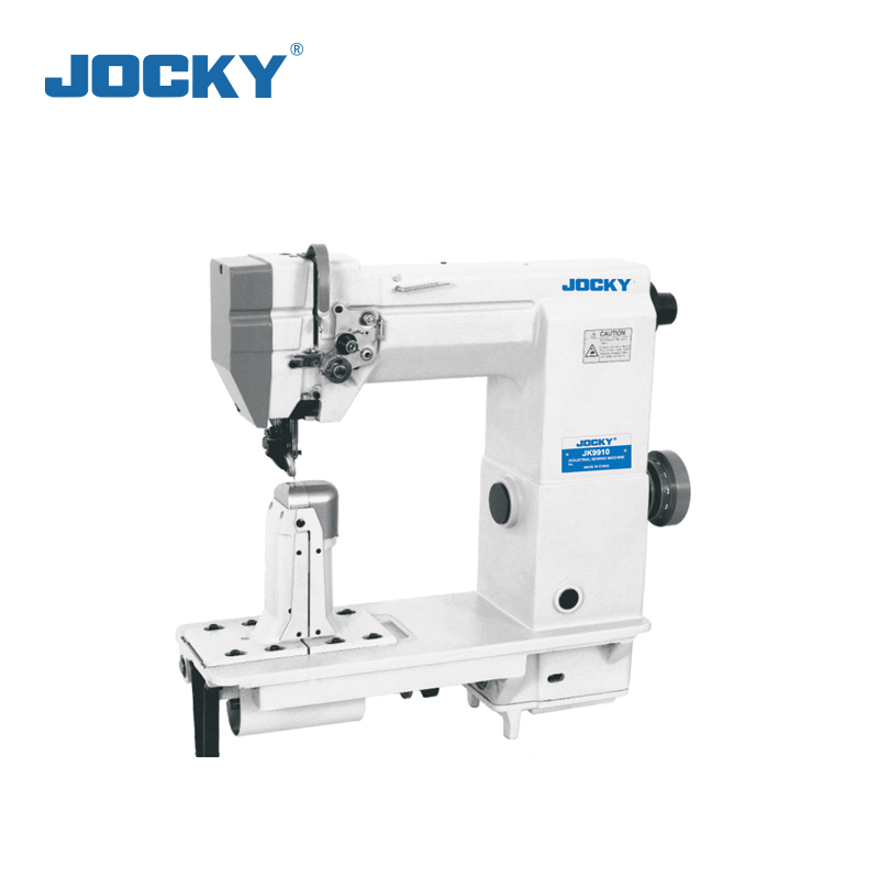 JK9910 Máquina de coser de bancada con alimentación por rueda y prensador de rodillo accionado