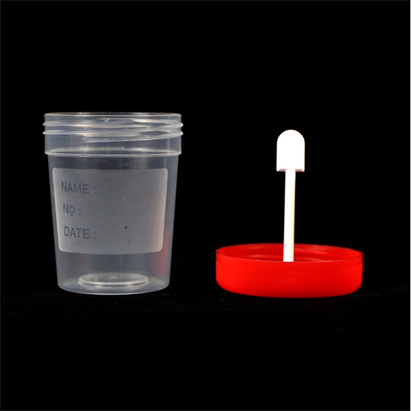 Medical grade disposable stool container with stick