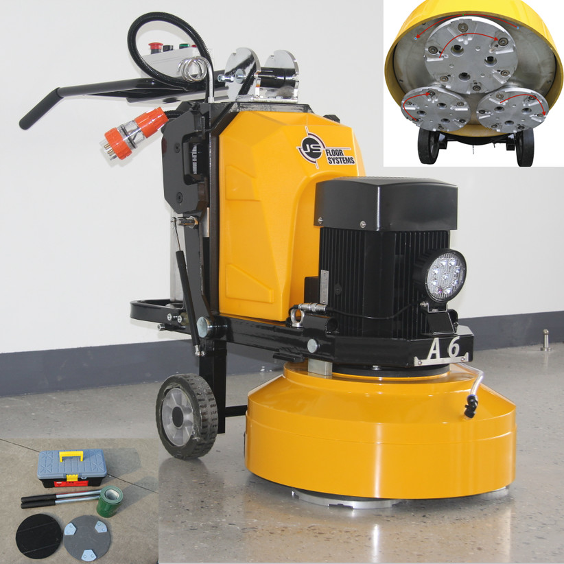 Epoxy floor coating cleaner stone grinding machine