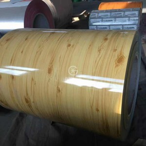 Benotzerdefinéiert Wood Grain Faarf Beschichtete Plack A755