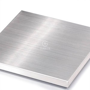 Brushed Embossed Stainless Steel Plate 202