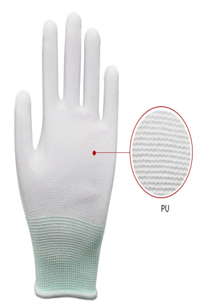 γάντια με επίστρωση Pu