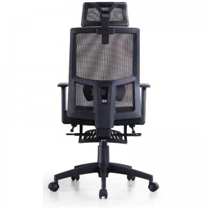 New Modern High Back Executive Home Black Office Chair With Footrest