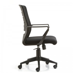 China Black Desk Executive Ergonomic Computer Staff Mesh Office Chair With Wheels