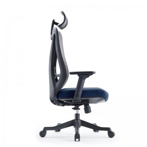 High Back Ergonomic Executive Black Mesh PC Office Chair with headrest
