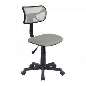Armless Mesh Adjustable Home Office Swivel Office Chair with castors