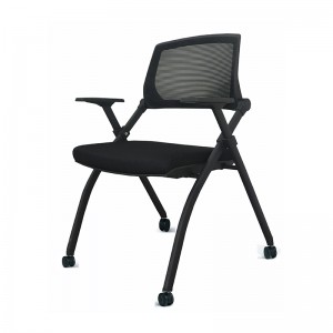 Mesh Guest Reception Stack Chairs with Writing board and Arms for Office School Church Conference Waiting Room