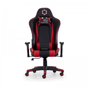 China Most Comfortable Black and Red PU Leather Reclining Gaming Chair
