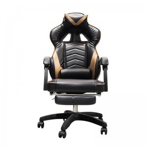 China High Back Leather Ergonomic Wholesale Home Computer Gaming Chair With Footrest