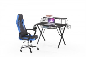 High Quality Cheap Gaming Computer Desk with Cup Holder/Headphones Hook