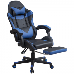 Wholesale High Back Ergonomic Black And Blue Gaming Chair