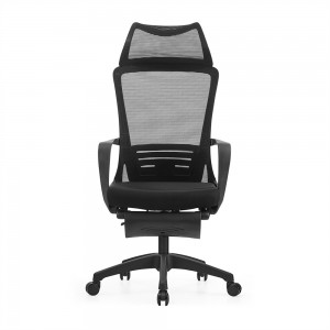 Wholesale China Black Mesh Fabric Computer Ergonomic Office Chair With Foot rest Manufacturer