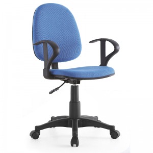 New Modern Comfortable Mid Back Swivel Fabric Computer Office Chair With Armrest