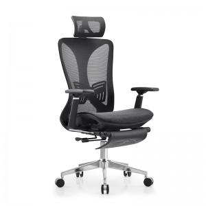 2022 New Style Adjustable Boss Executive Mesh Computer Office Chair With Footrest
