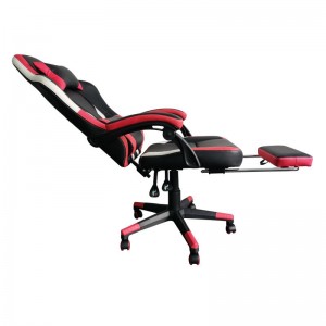 High Back PU Leather Ergonomic Office PC Gaming Chair With Footrest