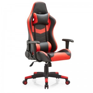 2022 New Best Comfortable Black and Red Leather Office Gaming Chair