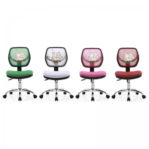 Hot-sale China Tiger Year Mesh Swivel Office Computer Chair Without Arms