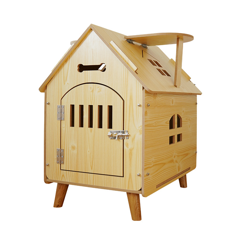 Оптовая водонепроницаемая супер большая собачья будка на открытом воздухе удобная деревянная конура для домашних животных съемная комната для собаки