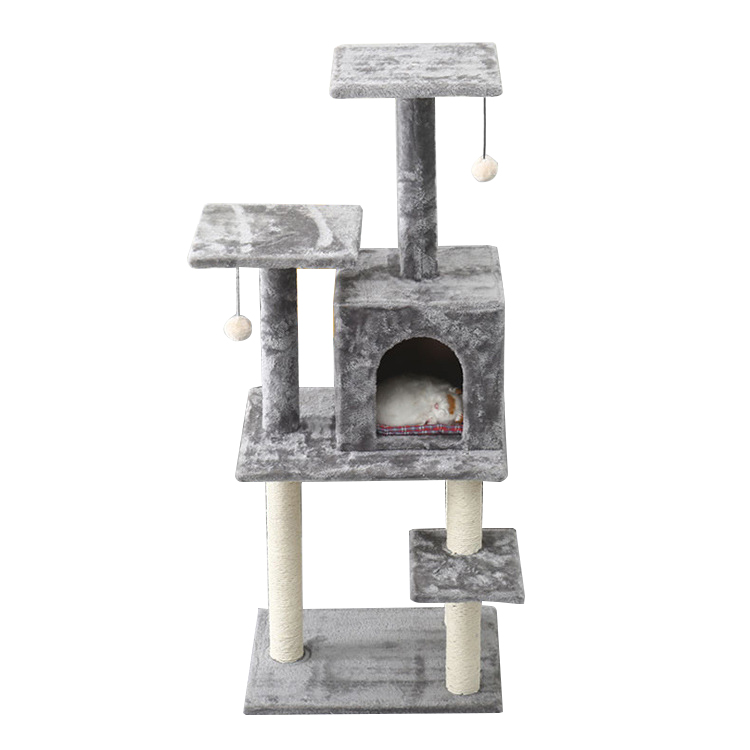 Sparčiai parduodamas interaktyvus katės draskantis žaislas, aukštos kokybės katės medžio sizalio katės medžio bokštas