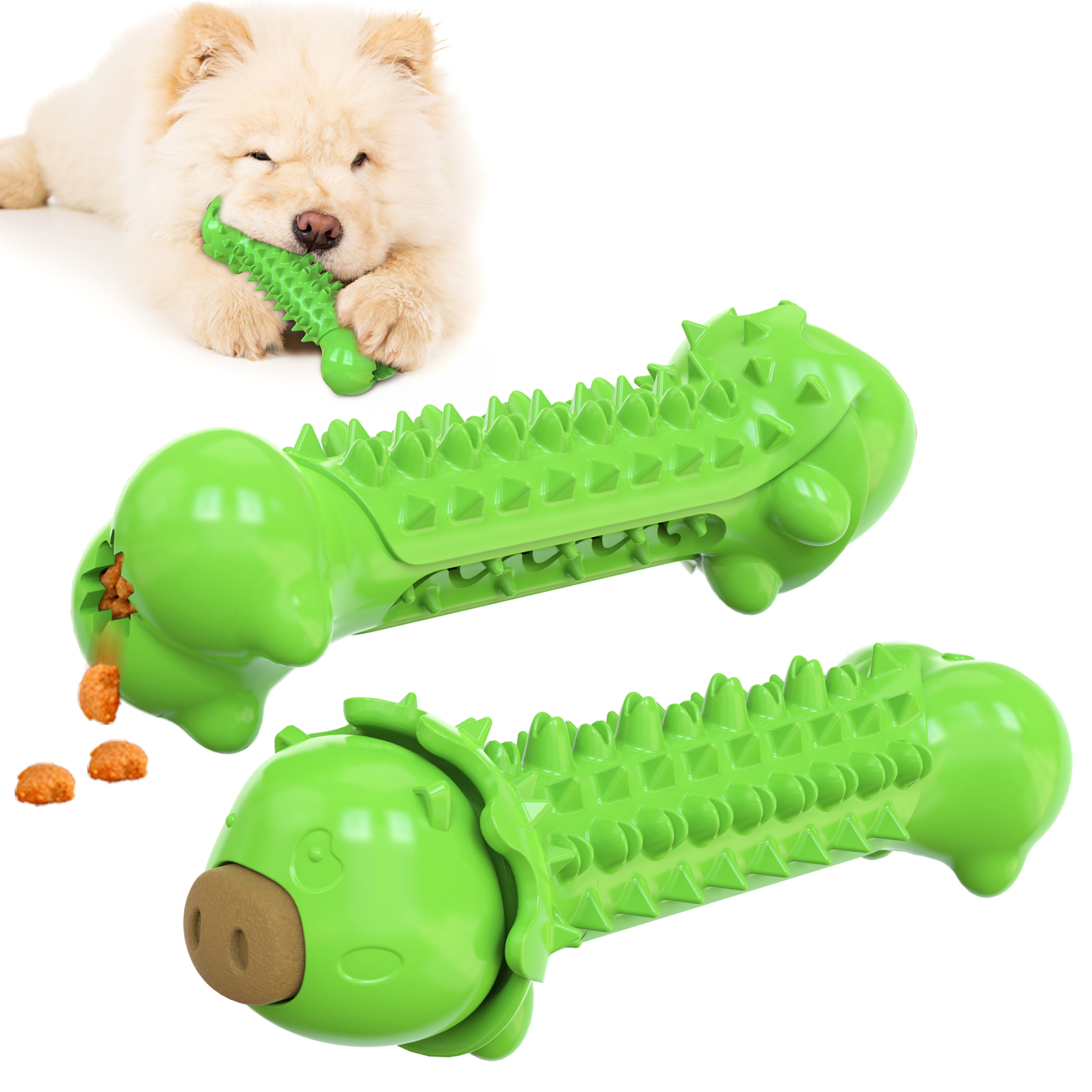 Нов еколошки материјал играчки за џвакање кучешки заби за чистење катници играчки за џвакање кучиња