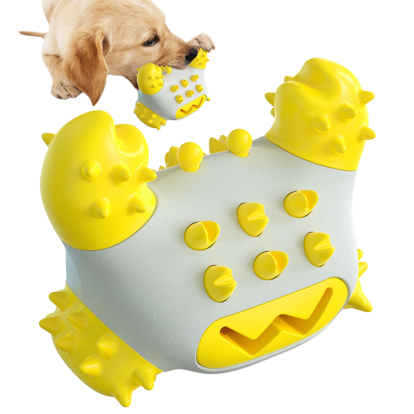 Висококвалитетни играчки за џвакање за џвакање за кучиња, интерактивна играчка за куче што протекува од рак