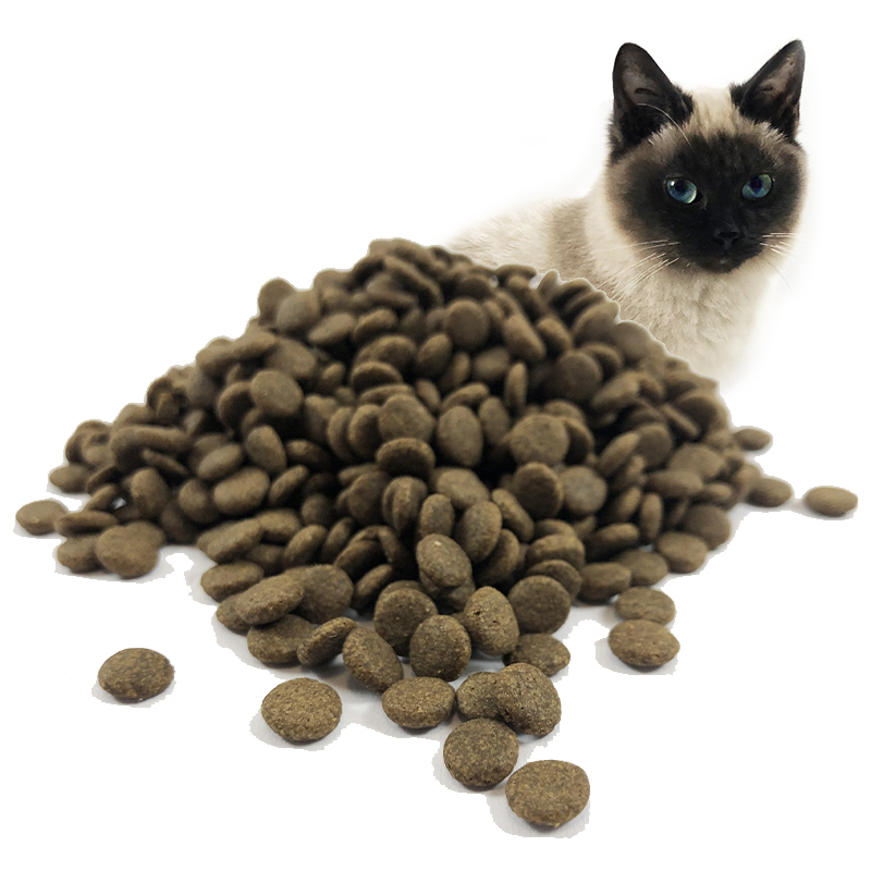 Përmbajtja e proteinave 26% shkenca e maceve të shëndetshme ushqim organik për qen me shumicë përzierje pule e tharë me ngrirje purina me o ushqim i thatë për mace