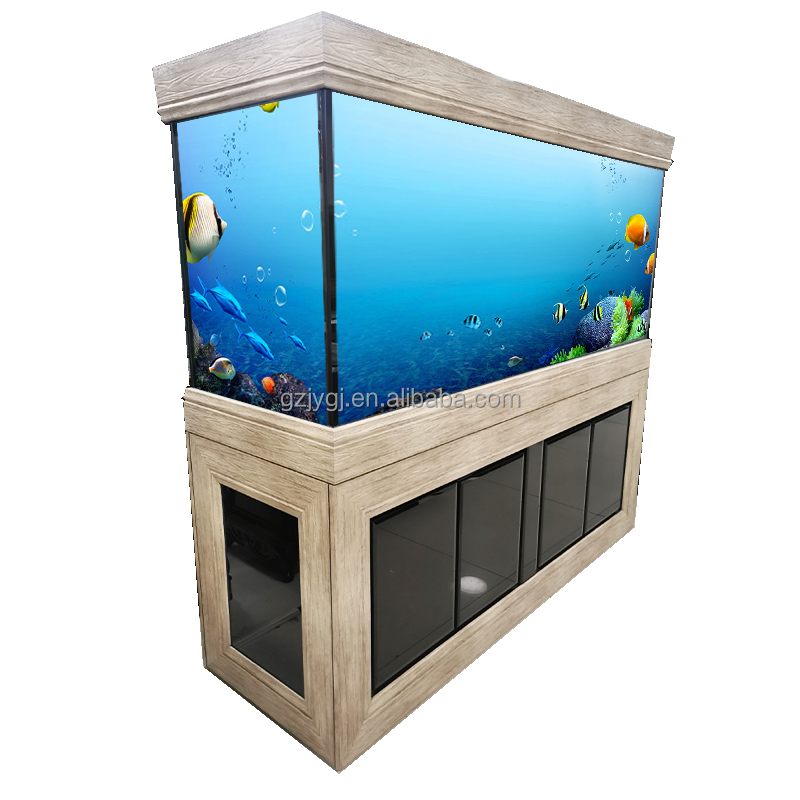 Фабрика велепродаја акваријума нови дизајн акваријум за лако чишћење акваријума велики хотелски стаклени ормарић акваријум