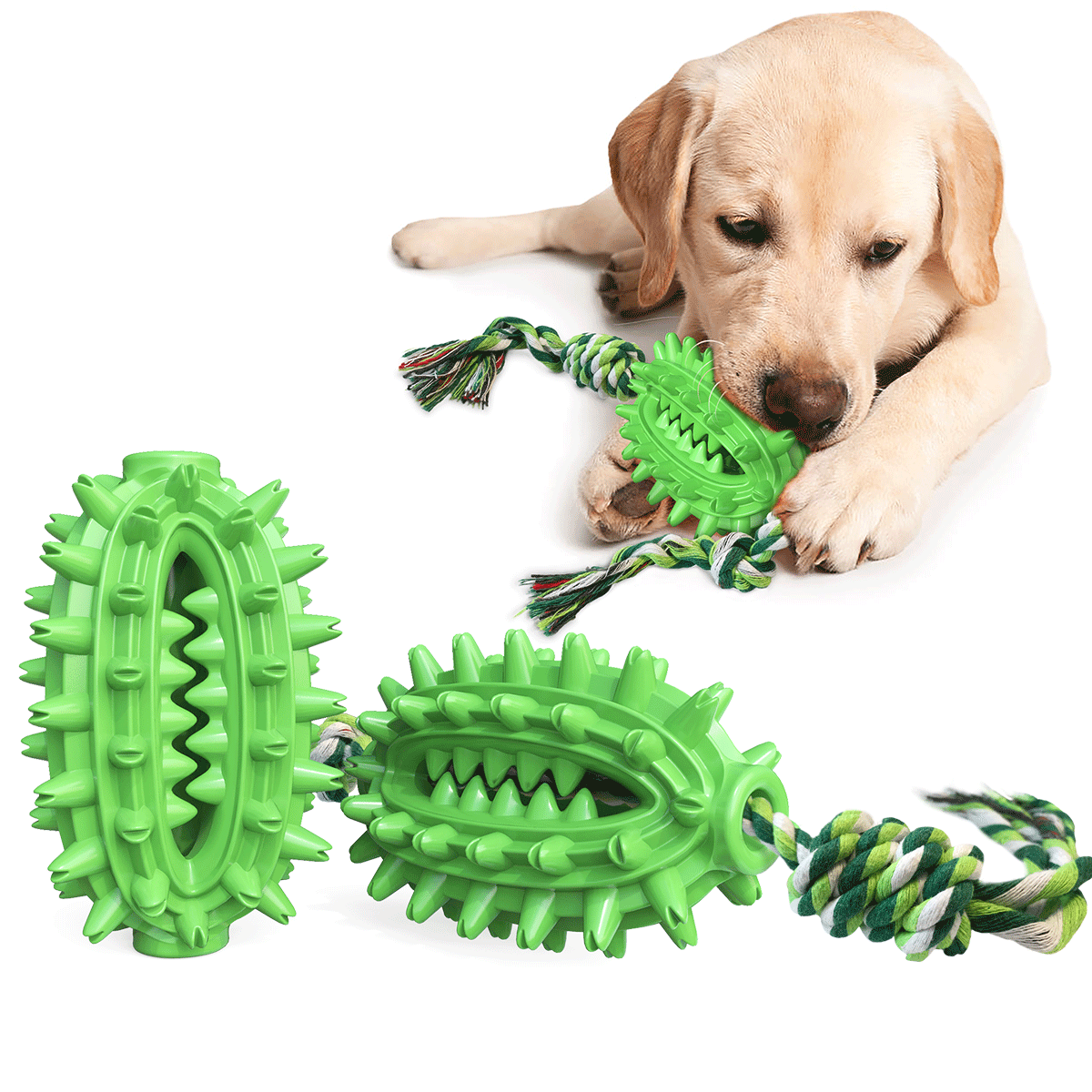 2021 година нова четка за заби за куче од кактус со интерактивна играчка за четка за заби за кучиња со јаже