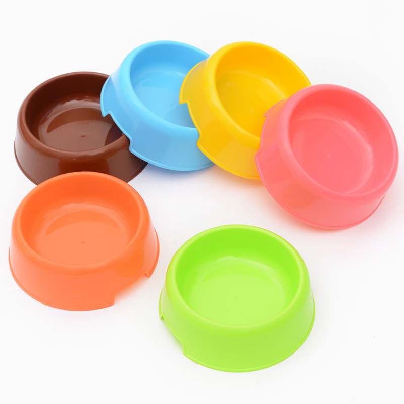 Low price clearance candy color environmental protection PP pet round bowl
