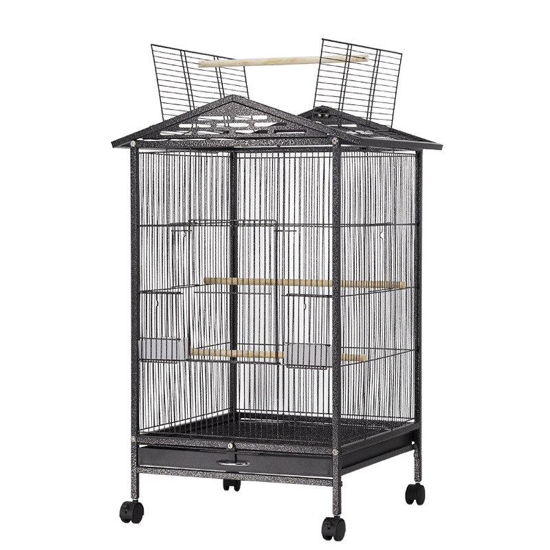 Portable Bird Cage With Window Top Metal Wire Bird Cage For Sale Cheap Parrot Cage