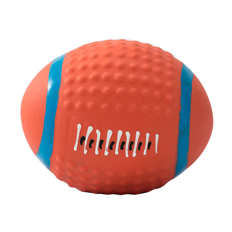 Pet Toys Interactive Training Teeth Cleaning Chews Rugby-Hundespielzeug