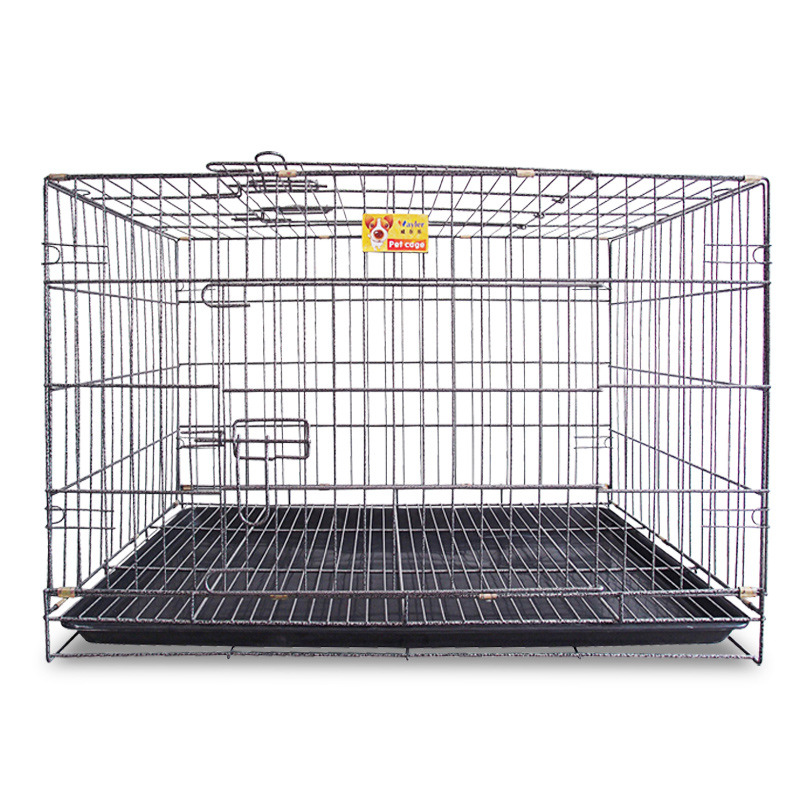 90*56*63cm high quality spray type large dog cage, foldable dog cage