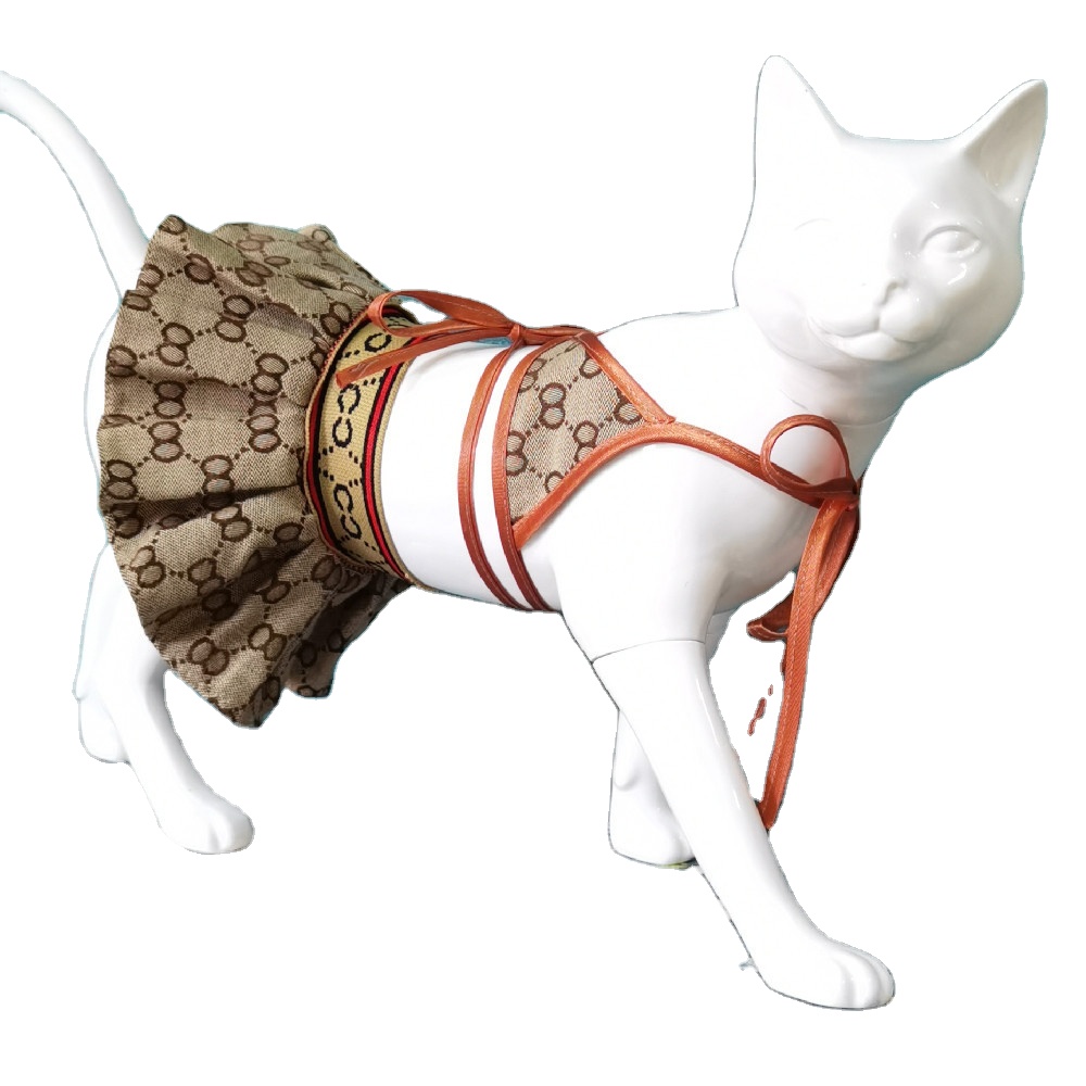 Фабрика оптовой одежды для домашних животных Лето из двух частей Cat бикини Роскошный сексуальный бикини для домашних животных