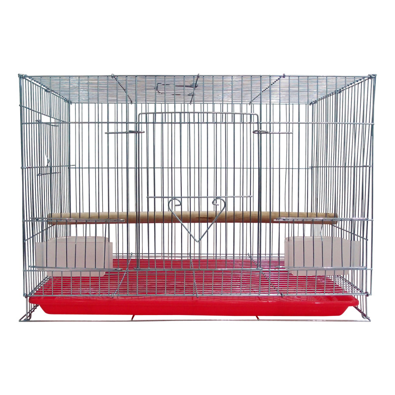 47*30*33 Metal Wire Malaking Square Travelling Parrot Breeding Pet Rabbit Animal Chicken Carrier Cage