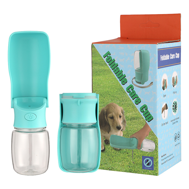 New Foldable Pet Portable Water Cup Outdoor Walking ABS Pet Travel Portable Water Cup