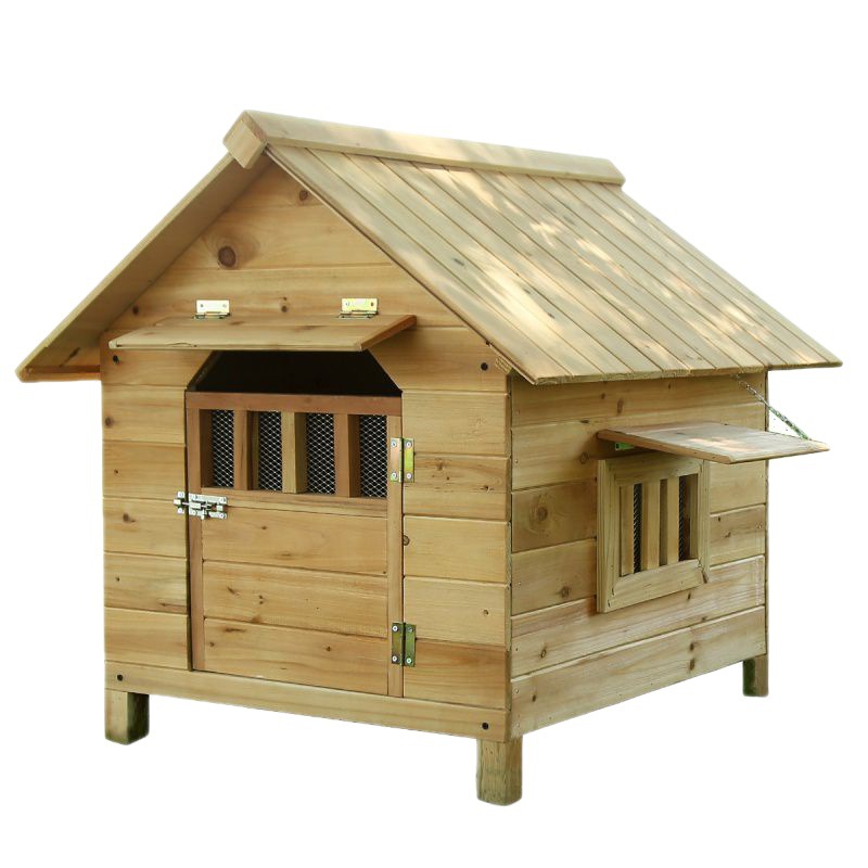 High quality wooden dog house small large dog summer outdoor cool nest, indoor winter warmth, wooden can be removed and cleaned