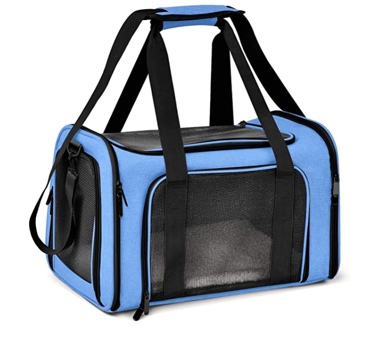 I produttori vendono borsa da viaggio per animali domestici all'ingrosso borsa da trasporto portatile traspirante per cani da compagnia