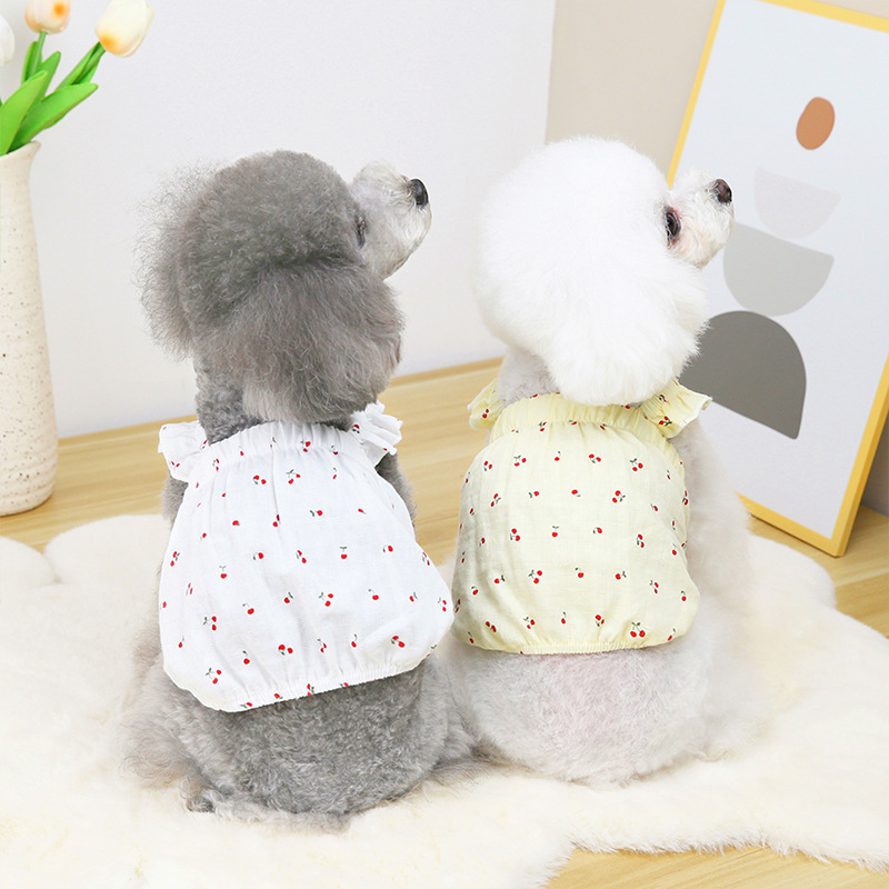 2022 nueva moda ropa para mascotas falda de princesa gato pequeño y perro adecuado para vestido de mascota