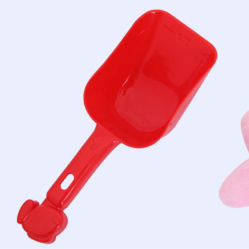 Wholesale multi-color pet feeding spoons, plastic dog food shovel, pet food spoons