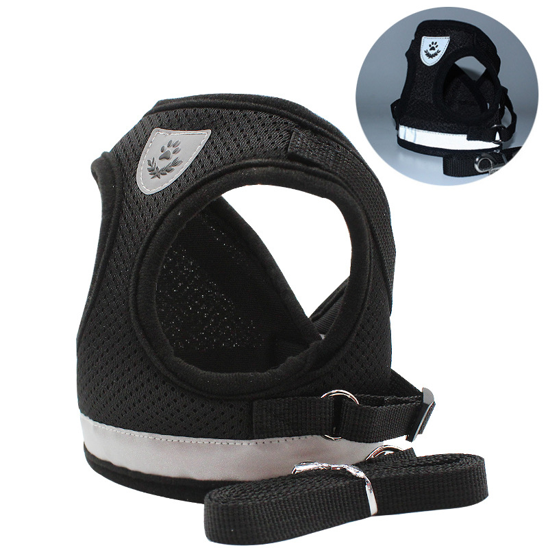 Factory direct sales of the new dog leash vest type can wear the pet chest harness from the head