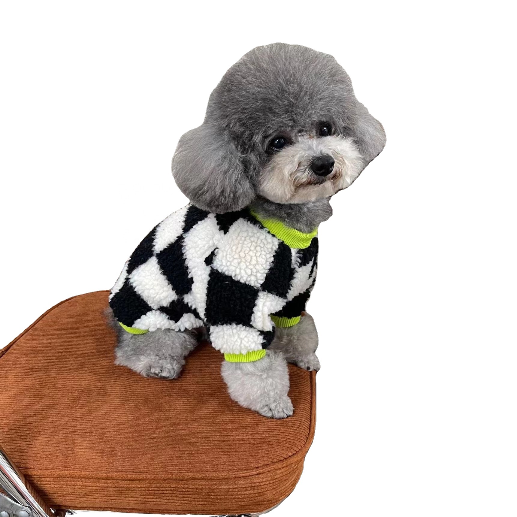 Велепродаја нови тренд кућних љубимаца мачака и паса дебели топли џемпер решеткасти џемпер за псе