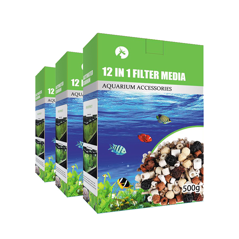 12in1 Aquarium Filter Bio Balls Filter Aquarium Activated Carbon Ceramic for Fish Tank Filter Media