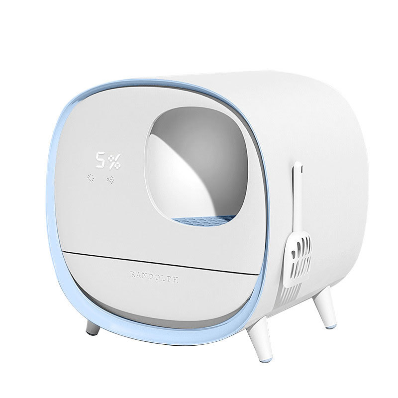 Automatische, intelligente, desodorierende Katzentoilette im neuen Design mit intelligenter Katzentoilette mit Luftreiniger